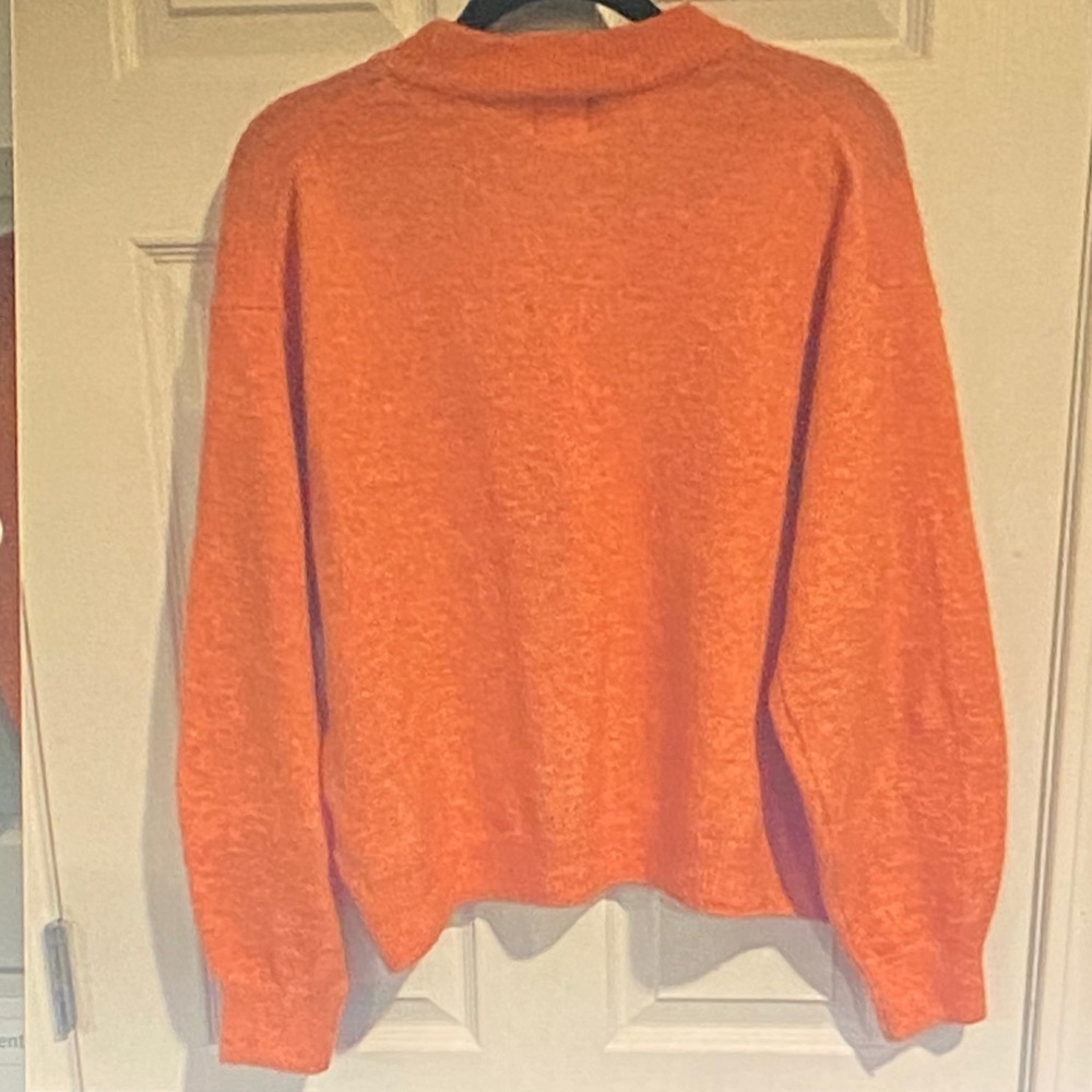 Knox Rose Orange Crew Neck Sweater - Picture 2 of 3